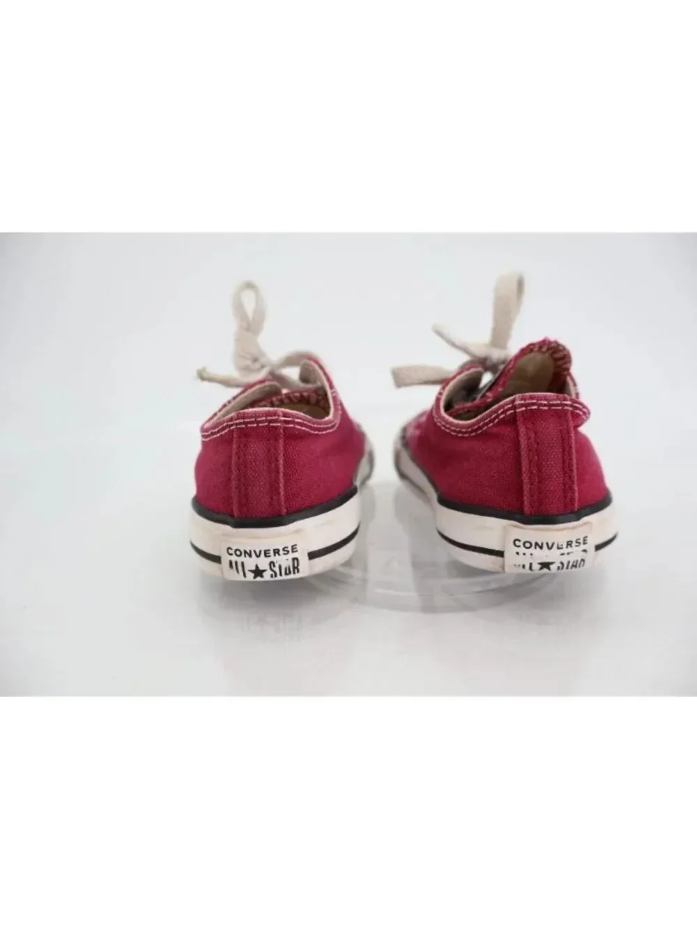 Converse Chuck Taylor All Star Double Tongue Low Top Toddler Size 5 Red Girl